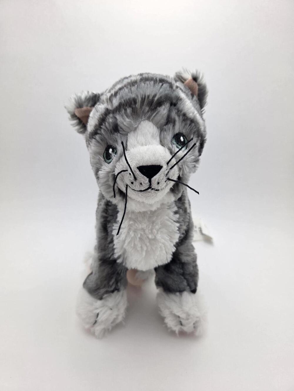 Ikea Gray Kitty Cat Soft Floppy Sewn Eyes (9 inch)